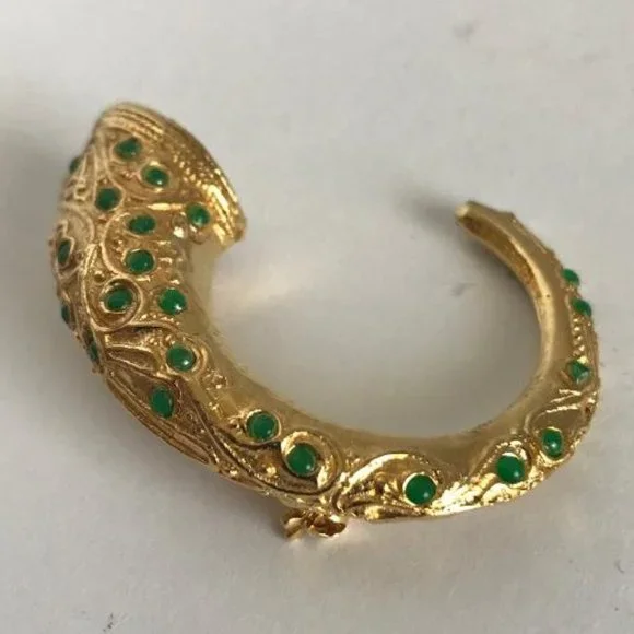 Vintage DeNicola Estruscan Ram's Horn Brooch - Picture 4 of 8